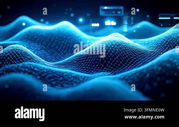 3 d rendering abstract background. digital technology concept Stock ...