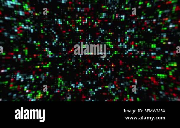 Abstract digital background with colorful squares and motion blur ...