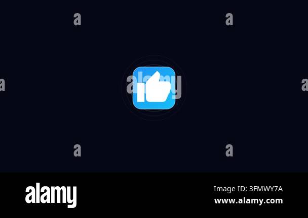 Social media notification pop up animation with clean alert design for ...