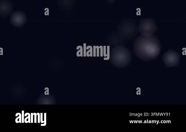 Bokeh moon light soft glowing hexagonal particles on dark background ...