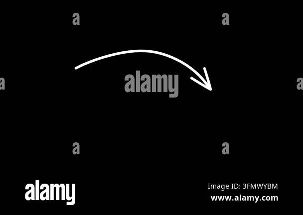 pointing doodle arrows set of hand-drawn animated sketch pointers Stock ...