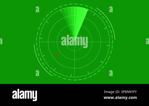 Digital green radar scanning interface for navigation and technology ...