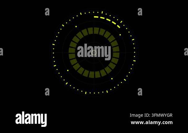 Sci Fi HUD progress bar for futuristic digital user interface and data ...