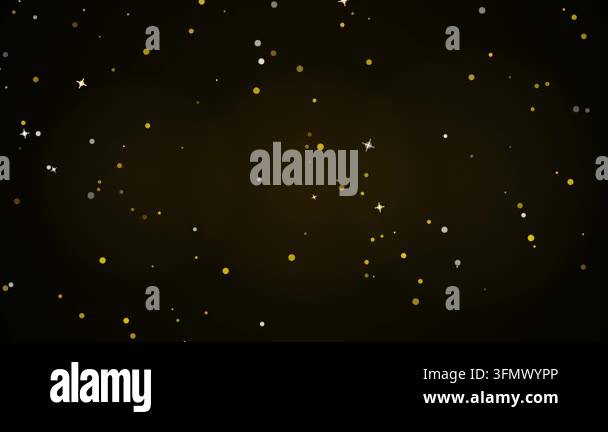 Vintage gold bokeh light abstract background with floating particles ...