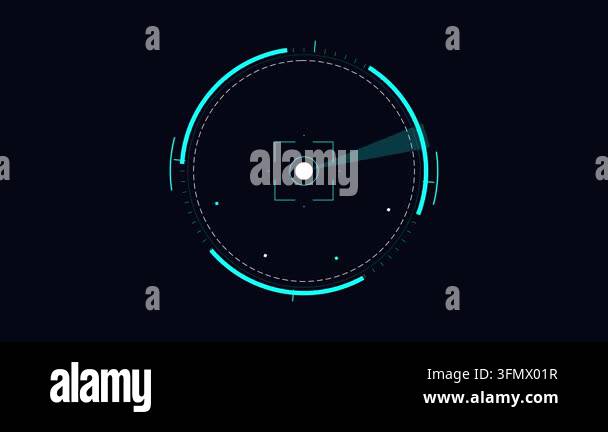 Sci-fi Frame hud digital hi-tech overlay with glowing interface ...