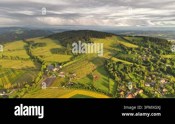 aerial view of the countryside Stock Video Footage - Alamy
