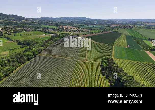 aerial view of green fields in tuscany, italy. high quality photo Stock ...