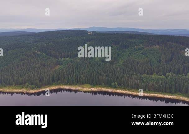aerial view of the carpathian mountains in the summer Stock Video ...
