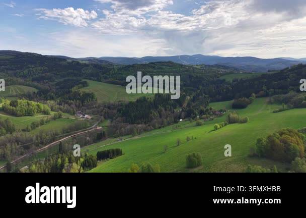 aerial view of the carpathians mountains Stock Video Footage - Alamy