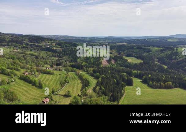 beautiful landscape with mountains and forest Stock Video Footage - Alamy