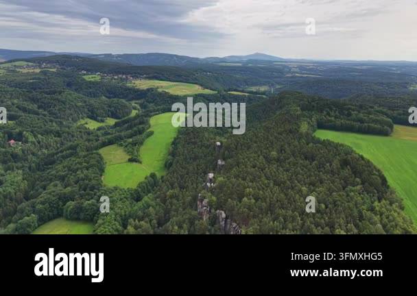a beautiful view of a road in the forest Stock Video Footage - Alamy