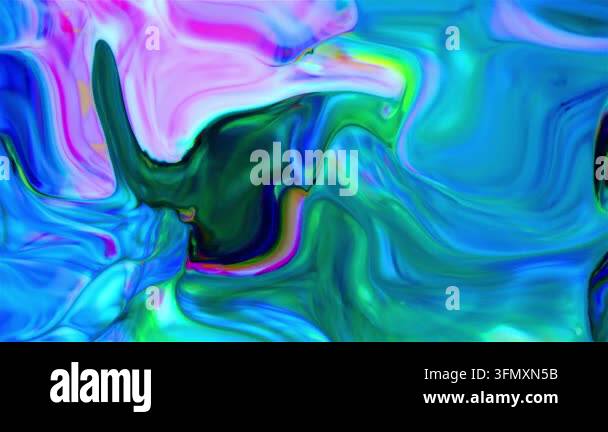 Vibrant abstract fluid art featuring swirling patterns of pink, blue ...