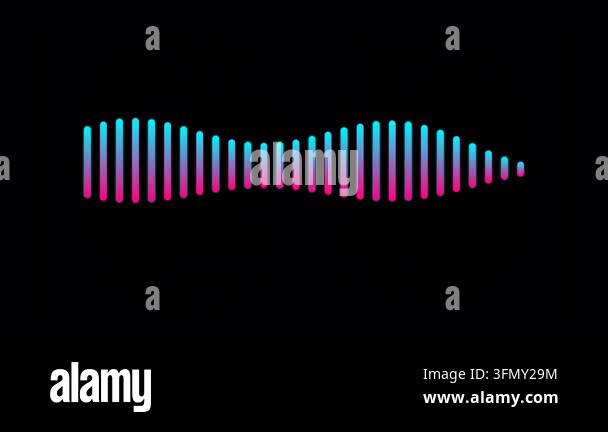 Dynamic and colorful sound wave animations showcasing audio frequencies ...