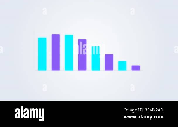 This video showcases colorful animated graphs illustrating various data ...