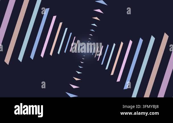 Abstract Pastel Geometric Tunnel Rotating in Seamless Loop for Modern ...