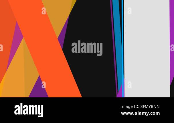 Modern Abstract Geometric Motion Background with Overlapping Colorful ...