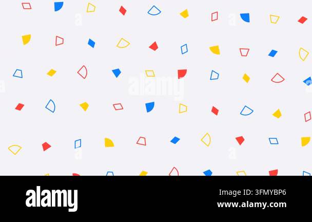 Abstract Bauhaus Animation of Colorful Rotating Geometric Shapes on ...