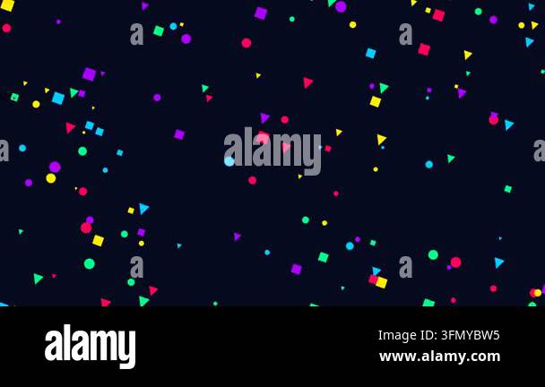 Abstract Colorful Geometric Shapes Falling Diagonally Motion Graphics ...