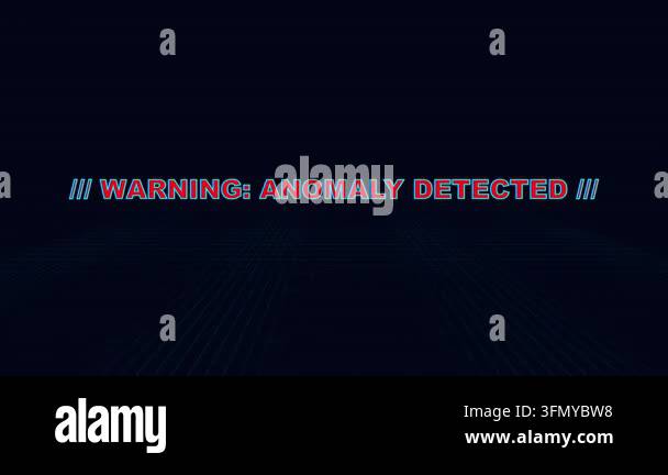 Cybersecurity Warning Anomaly Detected Glitch Text Motion Graphic for ...