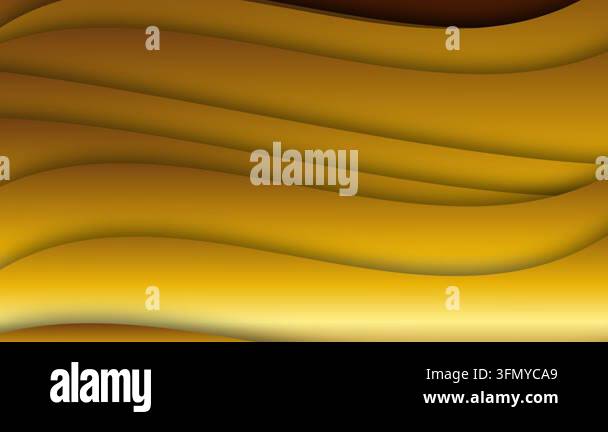 Abstract Golden Silk Waves Gently Undulating in a Luxurious Flowing ...