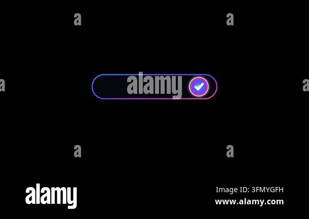 A modern animated toggle switch button featuring a vibrant gradient ...