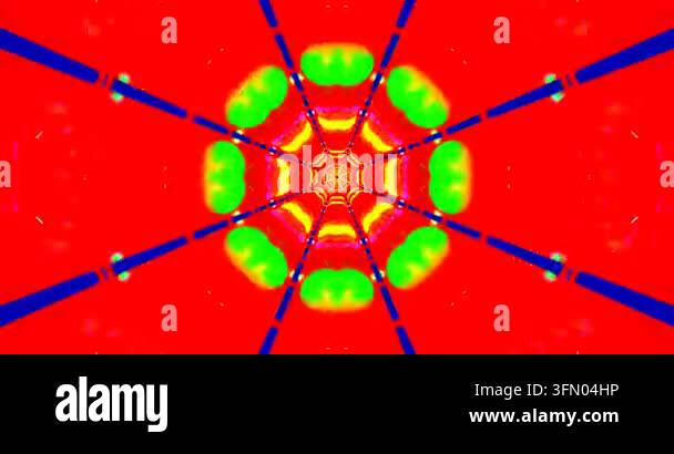 Dynamic tunnel visual loop in vibrant colors creating a mesmerizing ...