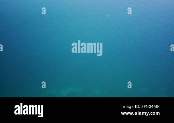 Deep Blue Clear Water Surface with Gentle Ripples and Light Stock Video ...