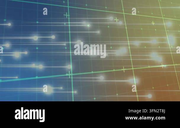 Animation of text with globe and network of connections. Global digital ...