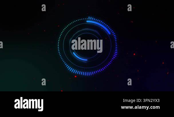 Ring HUD appearing, sending red flecks orbiting, rotating, pulsing ...