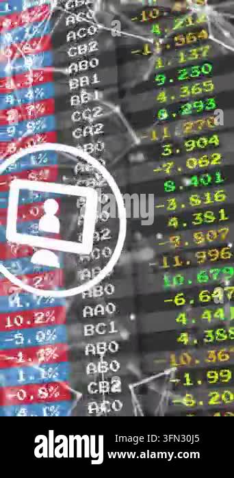 Vertical video: On play, icon centering, data sliding right and numbers ...