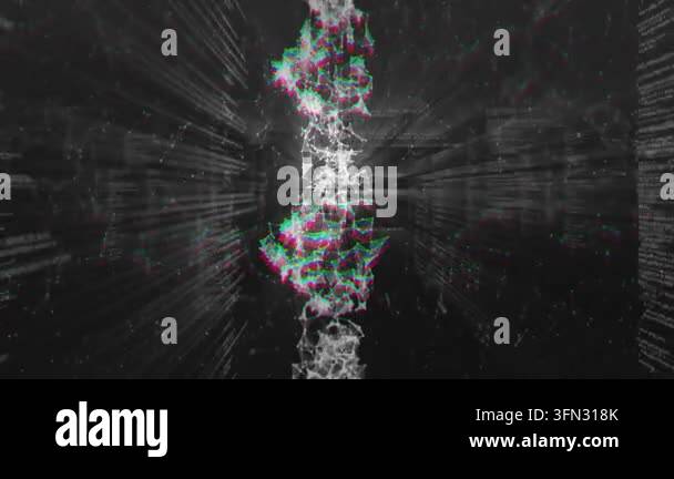 Vertical video: Central node strand pulsing after flash, extending into ...