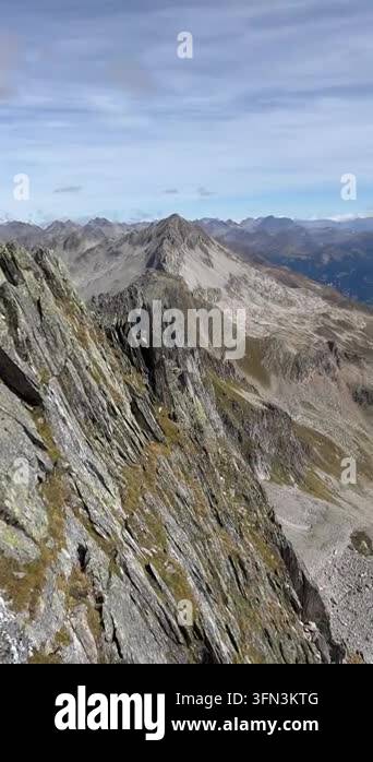 High-altitude panoramic mountain view in the Swiss Alps near Realp, Uri ...