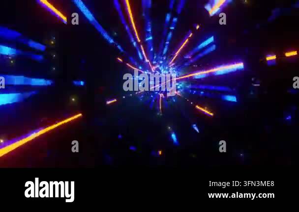 Colorful lights creating a dynamic visual effect Stock Video Footage ...