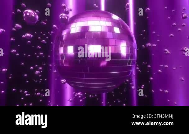 Disco ball reflecting light in vibrant colors Stock Video Footage - Alamy