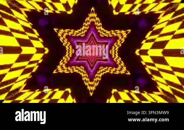 Colorful star pattern with vibrant colors Stock Video Footage - Alamy
