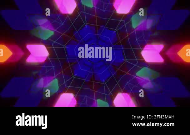 Colorful abstract design with vibrant shapes Stock Video Footage - Alamy