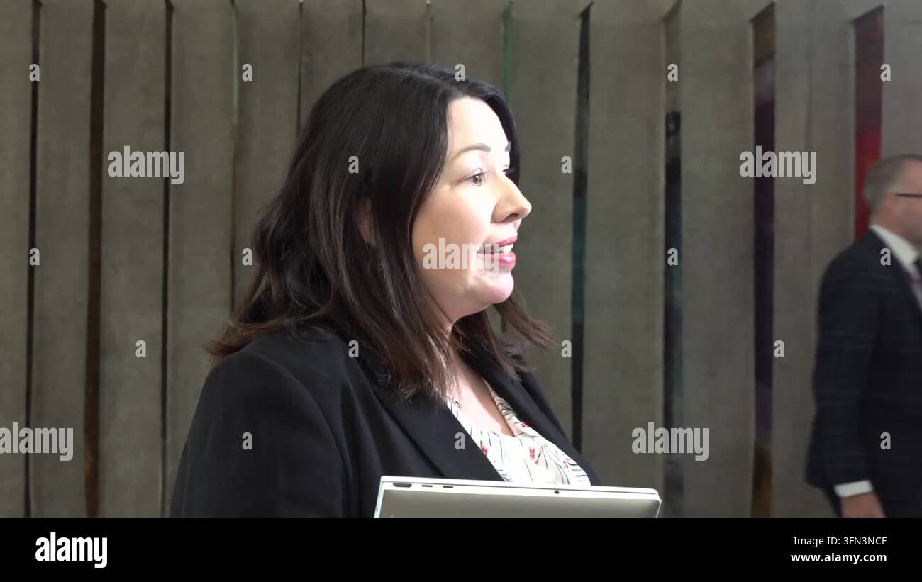 Monica Lennon gives statement on bullying allegations Stock Video ...