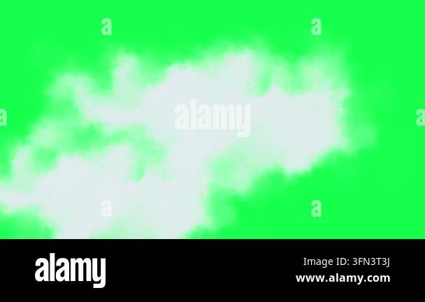 Realistic white smoke or clouds moving slowly and dissipating on a ...