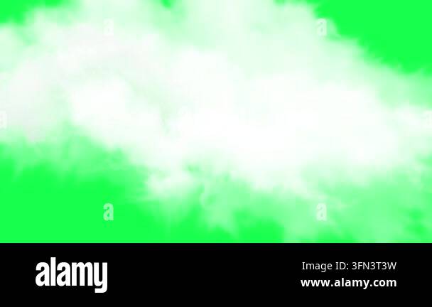 Realistic white smoke or clouds moving slowly and dissipating on a ...