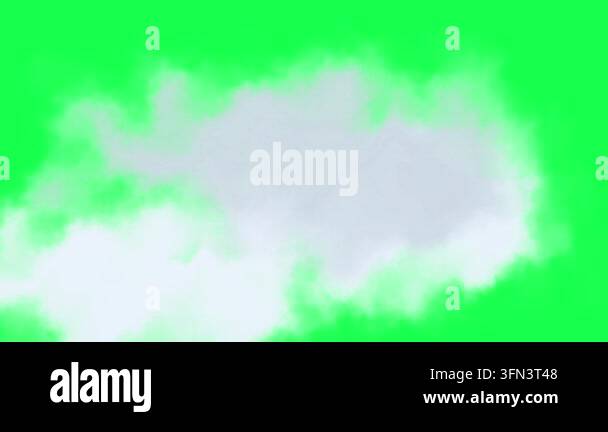 Realistic white smoke or clouds moving slowly and dissipating on a ...