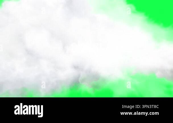 Realistic white smoke or clouds moving slowly and dissipating on a ...