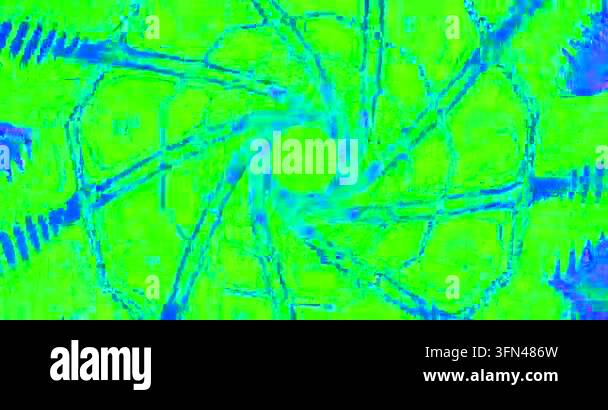 Abstract swirling pattern with vibrant green and blue colors Stock ...