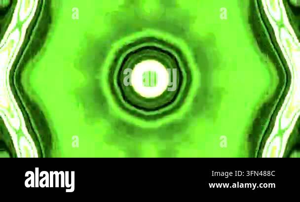 Abstract pattern featuring concentric circles in vibrant green Stock ...