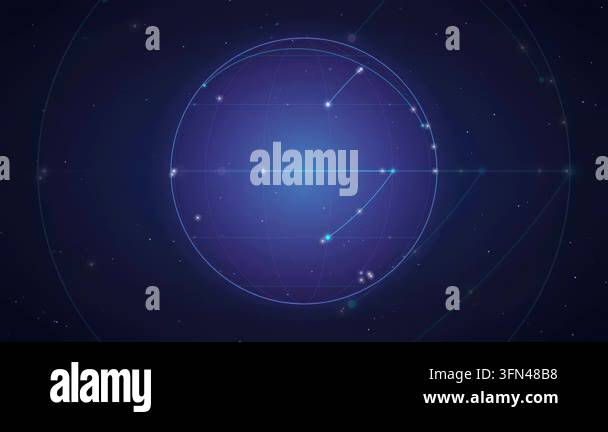 Abstract cosmic background featuring glowing stars Stock Video Footage ...