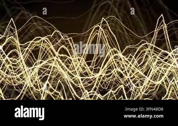 Abstract lines creating dynamic wave patterns visually Stock Video ...