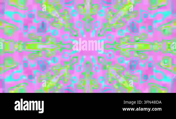 Colorful abstract pattern creating symmetrical design with shapes Stock ...