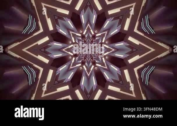 Geometric Rotation Star Abstract geometric pattern resembling star shape design Stock Video ...