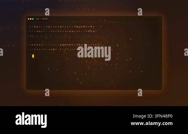 Abstract glowing lines and dots against dark background Stock Video ...