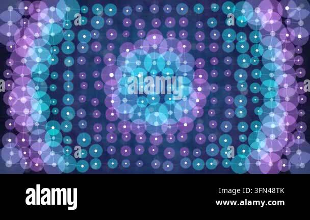 Colorful circles forming abstract geometric pattern Stock Video Footage ...