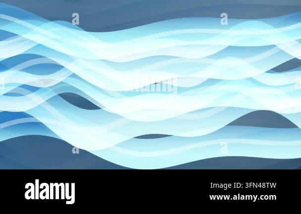 Soft waves flowing across blue background Stock Video Footage - Alamy